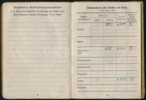 1944 Német zsoldkönyv gránátos részére / Soldbuch - German mililtary payment booklet