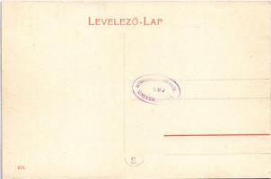 Pécs, Nádor szálló, piac, hintók. (W.L. ?) 673