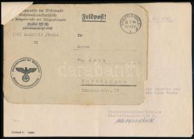 1943 Wehrmacht jelentés Dr. Dolznak rokona Ltnt. Fritz Dolz haláláról