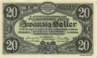Zalaegerszeg/hadifogolytábor 1916. 10f, 20f, 50f, 1K, 2K, 5K, 10K, 20K T:I