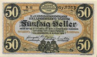 Zalaegerszeg/hadifogolytábor 1916. 10f, 20f, 50f, 1K, 2K, 5K, 10K, 20K T:I