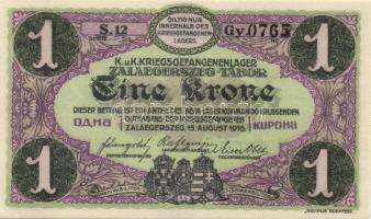 Zalaegerszeg/hadifogolytábor 1916. 10f, 20f, 50f, 1K, 2K, 5K, 10K, 20K T:I