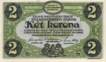 Zalaegerszeg/hadifogolytábor 1916. 10f, 20f, 50f, 1K, 2K, 5K, 10K, 20K T:I