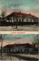 1915 Vágfarkasd, Farkasd, Forcas, Vlkad nad Váhom, Vlcany; Római katolikus iskola, községháza / school and town hall