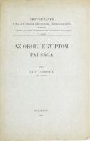 Nagy Sándor: Az ókori Egyiptom papsága. (DEDIKÁLT). Értekezések a kelet ókori népeinek történetéből. Dolgozatok a Budapesti Kir. Magy. Tudományegyetem egyiptológiai intézetében 2. sz. Bp., 1917, szerzői kiadás (Franklin-ny.), 33 p. Kiadói papírkötés, felvágatlan. A szerző által DEDIKÁLT példány.