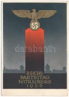 1936 Reichsparteitag Nürnberg. Festpostkarte / Nuremberg Rally. NSDAP German Nazi Party propaganda, swastika s: Richard Klein + So. Stpl. (EK)
