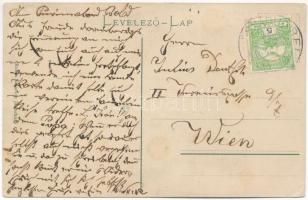 1910 Jánosháza, a jövőben montázslap. Rubin Salamon kiadása / in the future montage (EK)