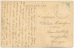 1914 Hévíz, szabad fürdő. Marton Mór kiadása (Rb)