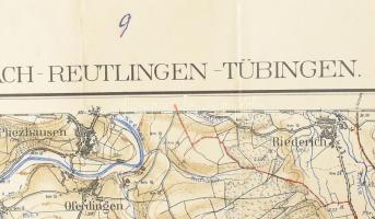 cca 1910-1940 Vegyes német térkép tétel, német katonai és túra térképek, . 17 db / German maps