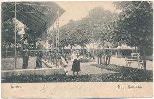 1905 Nagykanizsa, Sétatér és pavilon. Alt és Böhm kiadása (EB)