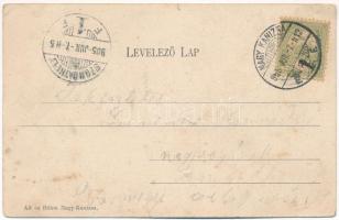 1905 Nagykanizsa, Sétatér és pavilon. Alt és Böhm kiadása (EB)