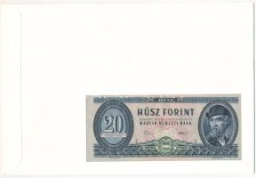 Magyarország 1975. 20Ft nyomdai papírráncokkal, felbélyegzett borítékban, bélyegzéssel T:UNC Hungary...