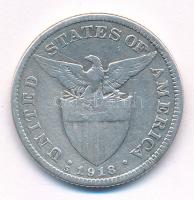 Fülöp-szigetek / Amerikai Egyesült Államok Közigazgatás 1918. 50c Ag T:F
Philippines / United State...