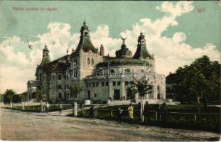 1907 Igló, Zipser Neudorf, Spisská Nová Ves; Városi színház és vigadó. Dörner Gyula kiadása / theatre (EK)