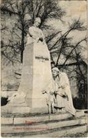 1913 Rozsnyó, Roznava; Andrássy Franciska grófnő szobra / monument (fl)