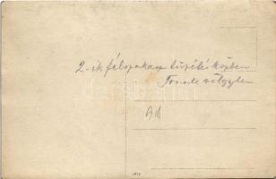 Dél-Tirol, első világháborús osztrák-magyar katonák, 2. félszakasz tüzelés közben a Tonale-völgyben ...