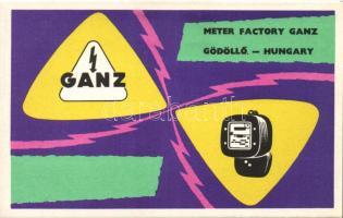 GANZ factory with amateur radio form on backside