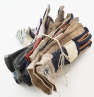 6 pár régi munkáskesztyű, hasznlálatlan