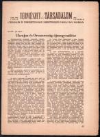 1954 Természet és Társadalom havi folyóirat februári száma (CXIII. évfolyam 2. szám), benne Ukrajna és Oroszország újraegyesülése című cikk az 1654. évi egyesülés kapcsán, 5 oldalon