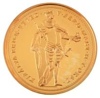 DN "Magyar aranypénzek utánveretben - V. Ferdinánd dukát" aranyozott Ag emlékérem kapszulá...