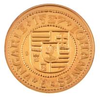 DN "Magyar aranypénzek utánveretben - Szapolyai János dénár" aranyozott Ag emlékérem kapsz...