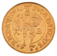 DN "Magyar aranypénzek utánveretben - I. Rudolf aranyforint" aranyozott Ag emlékérem kapsz...