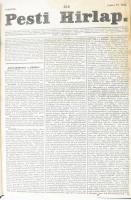 1842 Pesti Hírlap 1842. majdnem teljes második félév. 1842. jun. 19. - dec. 29. Szerk.: Kossuth Lajos. Kiadja: Landerer Lajos. Pest, Landerer és Heckenast,4+433-506,511-544,547-558,563-566,571-580,583-590,601-616,621-628,631-658,663-674,693-696,679-686,689-692,713-720, 729-732,740-742,747-754; 763-770,773-776,781-816,825-838,843-854,859-890,901-912 p. Modern félbőr-kötésben, megviselt állapotban, foltos lapokkal, hiányzó oldalakkal (lásd fentebb, valamint a végéről 4 oldal (916 oldallal lenne teljes), lapszéli sérülésekkel, az utolsó 3 lap sérült, hiányos, egy lapon javítással (465/466), néhány kisebb nyomdahibával, néhány oldalt rossz helyre kötöttek be (a 693-696. oldalakat a 674 és 679. oldalak közé. Még ebben az állapotban is rendkívül ritka. Egy-egy szám szokott előfordulni aukciókon.