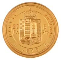 DN "Magyar aranypénzek utánveretben - Ferenc József arany 8 forint" aranyozott Ag emlékére...