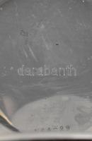 Perfecta zsebóra, ezüst (Ag) tokkal, sérült számlappal, jelzett, működik, másodperc segédkörrel, szá...