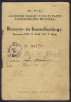 1943. Kenyér- és finomlisztjegy, pótjegyekkel