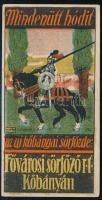 1912 Mindenütt hódít az új kőbányai sörfőzde, litografált számolócédula, szép állapotban