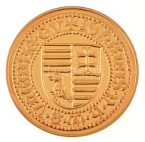 DN "Magyar aranypénzek utánveretben - Hunyadi János kormányzói aranyforint" aranyozott Ag ...