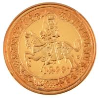 DN "Magyar aranypénzek utánveretben - II. Ulászló guldiner" aranyozott Ag emlékérem kapszu...