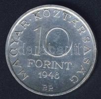 1948. 10Ft Ag "Széchenyi" T:2 kis ph