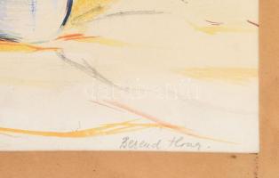 Berend Ilona (1902-?): Csendélet. Akvarell, papír, jelezve balra lent, üvegezett fakeretben, 38×31,5...