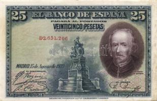 Spanyolország 1928. 25P T:II