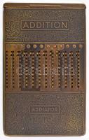 Addiator mechanikus számológép, összeadó és kivonó, XX. sz. első fele, korának megfelelő, jó állapot...