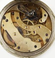 IWC Schaffhausen számlapos fém tokos zsebóra, jelzett számlap, jelzetlen szerkezet, DOXA tok másodpe...