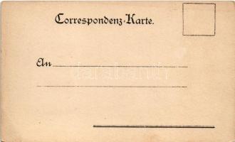 Gruß! Wer zierlich spottet, freundlich lacht... / Geisha art postcard, litho (EK)