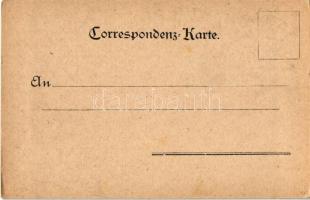 Tyrolean folklore art postcard, humour. litho (EK)