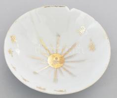 Japán porcelán katonai szakés csésze. cca 1942-1944, fősereg, 15. gyalogezred, Wakabayashi tulajdonosi megjelöléssel. Pattanással, hajszálrepedéssel, d: 8 cm, m: 3 cm