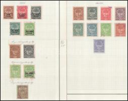 40 db Lakásügyi okmánybélyeg albumlapokon