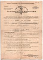 Budapest 1936. "Magyar-Franczia Biztosító Részvénytársaság Országos Temetkezési Segélyakció&quo...