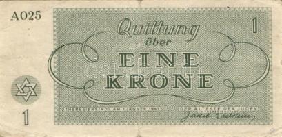 Német 3. Birodalom / Theresienstadt Getto 1943. 1K, 2K, 5K, 10K T:III,IV