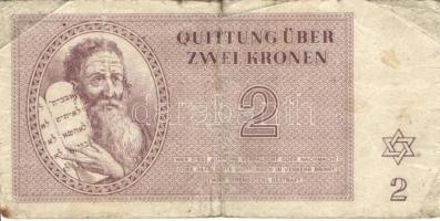 Német 3. Birodalom / Theresienstadt Getto 1943. 1K, 2K, 5K, 10K T:III,IV