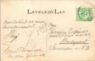 1912 Bakonyszentlászló, Cuha-völgy, Czuha-völgy, vasútvonal, vasúti alagút. Berecz Viktor kiadása (E...