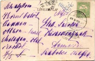 1907 Szécsény, Nagyszécsény; Dobogó híd. Popovics János kiadása (EK)