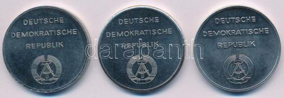 NDK ~1960-1970. "Lenin, Marx, Engels" 3xklf fém emlékérem szettben, dísztokban T:UNC
GDR ...