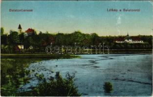 Balatonkenese, látkép a Balatonról. Rosenthal Dávid kiadása (EK)