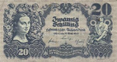 Ausztria 1945. 20Sch (2x) T:III + 1985. 20Sch T:II+